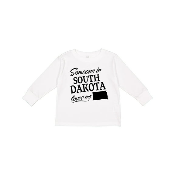 Inktastic Someone in South Dakota Loves Me Boys or Girls Long Sleeve Toddler T-Shirt