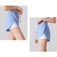 thumbnail image 5 of High Waisted Athletic Shorts Ruffle Skirt Wrap Front Liner Workout Running Shorts, 5 of 5