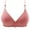 Pink, variant on Herrnalise Women's Lace Edge Vertical Stripe Back Bra Padded Bra Wireless Lingerie For women