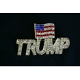 thumbnail image 4 of Trump Brooch Rhinestone Lapel Pin with USA Flag Support President Donald J Trump, 4 of 8