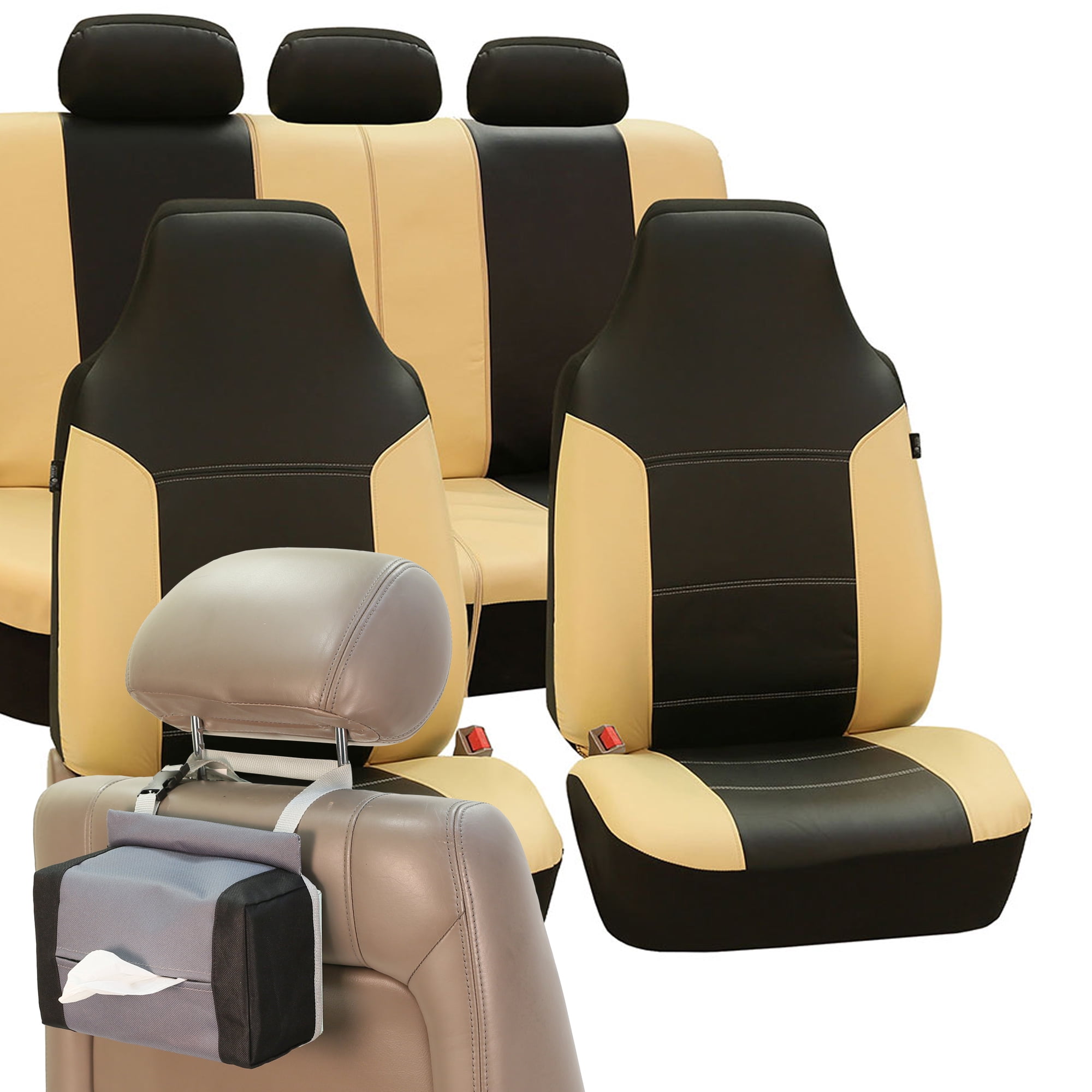 Royal Leather Car Seat Covers for Highback Seat Auto, Full Seat Covers