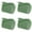 Z-Green*4, variant on ZFSBZBS 4 Rolls Velvet Ribbon Frayed Edge Set, Handmade Fringe Silk Gauze, 1.5 in x 5 Yard Each, Antique Mauve Ribbon for Wedding, Bridal Bouquets, Flower Arrangement,Z-White*4