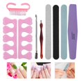 thumbnail image 3 of Spptty 8Pcs Professional Nail Art Manicure Pedicure Tool Set Nail Sanding Sponge Files Buffer Polish, Manicure Tool, Nail Pusher, 3 of 8