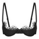 thumbnail image 3 of Sujetador push up de encaje con aros y copa 1/2 para mujer, lencería, sujetador abierto en el pecho, sujetador con tirantes ajustables y relleno de esponja, ropa interior, 3 of 5