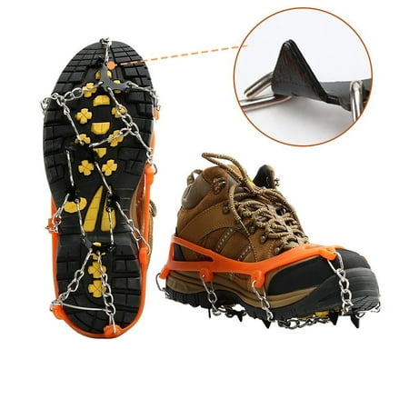 Ice Snow Shoes Grips Traction Cleats Grippers Crampons for Outdoor Walking Hiking Camping Mountaineering Climbing