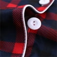 thumbnail image 5 of Ihph7 Long Pajamas for Women Set Plaid Pajamas Women Button Up Pajamas for Women Womens 2 Piece Lounge Set Long Sleeve Lounge Sets for Women Matching Pajama Set for Women Red M, 5 of 8