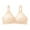 Beige, variant on Itsame Veryday Bralette for Women Seamless Bra Solid Color Back Buckle Push-Up Bra Nursing Bras Beige Size L