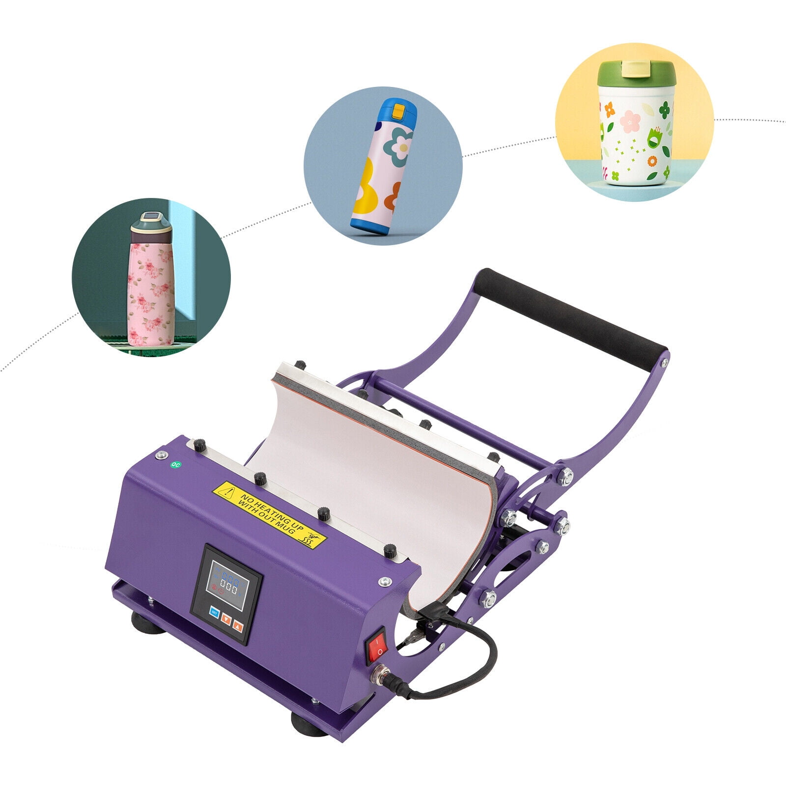 Modern 500W Mug and Tumbler Heat Press Machine - 30OZ Straight Tumbler Mug Sublimation Transfer