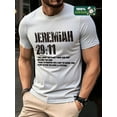 thumbnail image 2 of Whichone Men's 100% Cotton T-shirt Letter Print Stylish Daiyly Wear Sizes S-2XL, 2 of 2