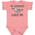 thumbnail image 3 of Inktastic My Godmother Loves Me Girls Sloth Girls Baby Bodysuit, 3 of 5