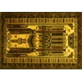 thumbnail image 1 of Ahgly Company Indoor Rectangle Persian Yellow Traditional Area Rugs, 3' x 5', 1 of 4