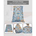 thumbnail image 6 of Blue Mediterranean Body Pillow Case Cover - Microfiber Bed Throw Pillow Covers, Vintage Moroccan Tiles Texture Decorative Lumbar Pillow Cover with Envelope Closure for Sofa/Travel 20"x54", 6 of 6