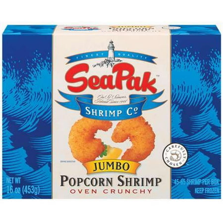Seapak Shrimp Co.: Jumbo Oven Crunchy Popcorn Shrimp, 16 (Best Frozen Breaded Shrimp)
