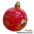 thumbnail image 1 of Bolas hinchables de PVC para decoración de árbol de Navidad, juguete sin luz, 60cm, 1 of 4