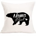 thumbnail image 1 of "Mama Bear" In A Bear Design Throw Pillow, 1 of 1