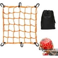 thumbnail image 1 of Heavy Duty Motorbike Bungee Cargo Net with 6 Hooks, Motorcycle Helmet Cargo Net Travel Luggage Rack Stretchable Elastic, 1 of 5