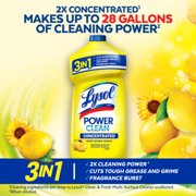 Lysol Power Clean All Purpose Cleaner Concentrate Disinfectant, Lemon, 28 fl oz 28 fl oz - Pack of 2