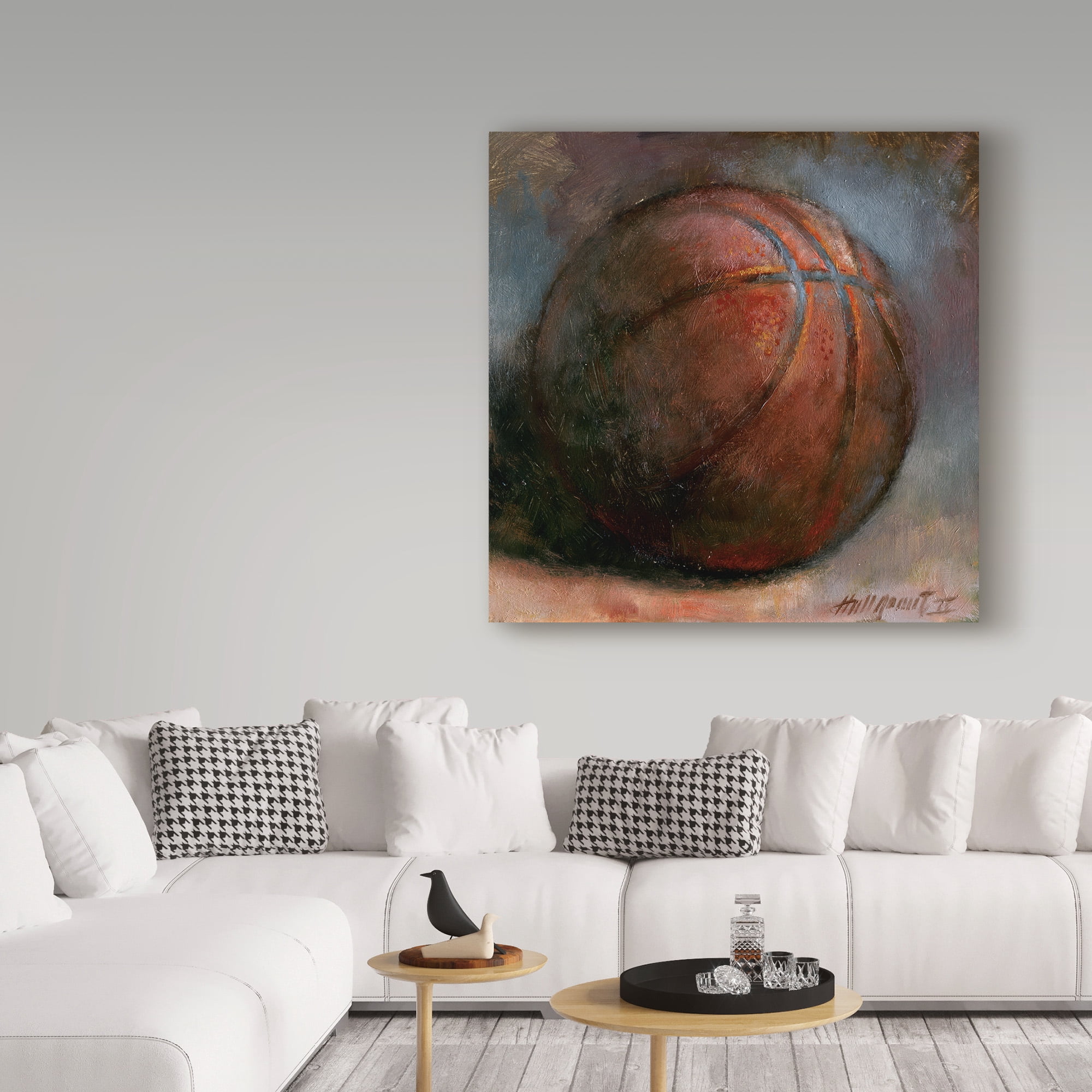 Hall Groat Ii 'Basketball' Canvas Art