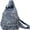 Blue, variant on Vintage Washed Denim Mini Backpack for Women, Convertible Multiway Casual Daypack, Lightweight Travel Sling Crossbody Shoulder Bag with Adjustable Straps