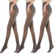 thumbnail image 2 of Calcetines de moda para mujer, falsos, translúcidos, cálidos, de forro polar, color café liso., 2 of 3