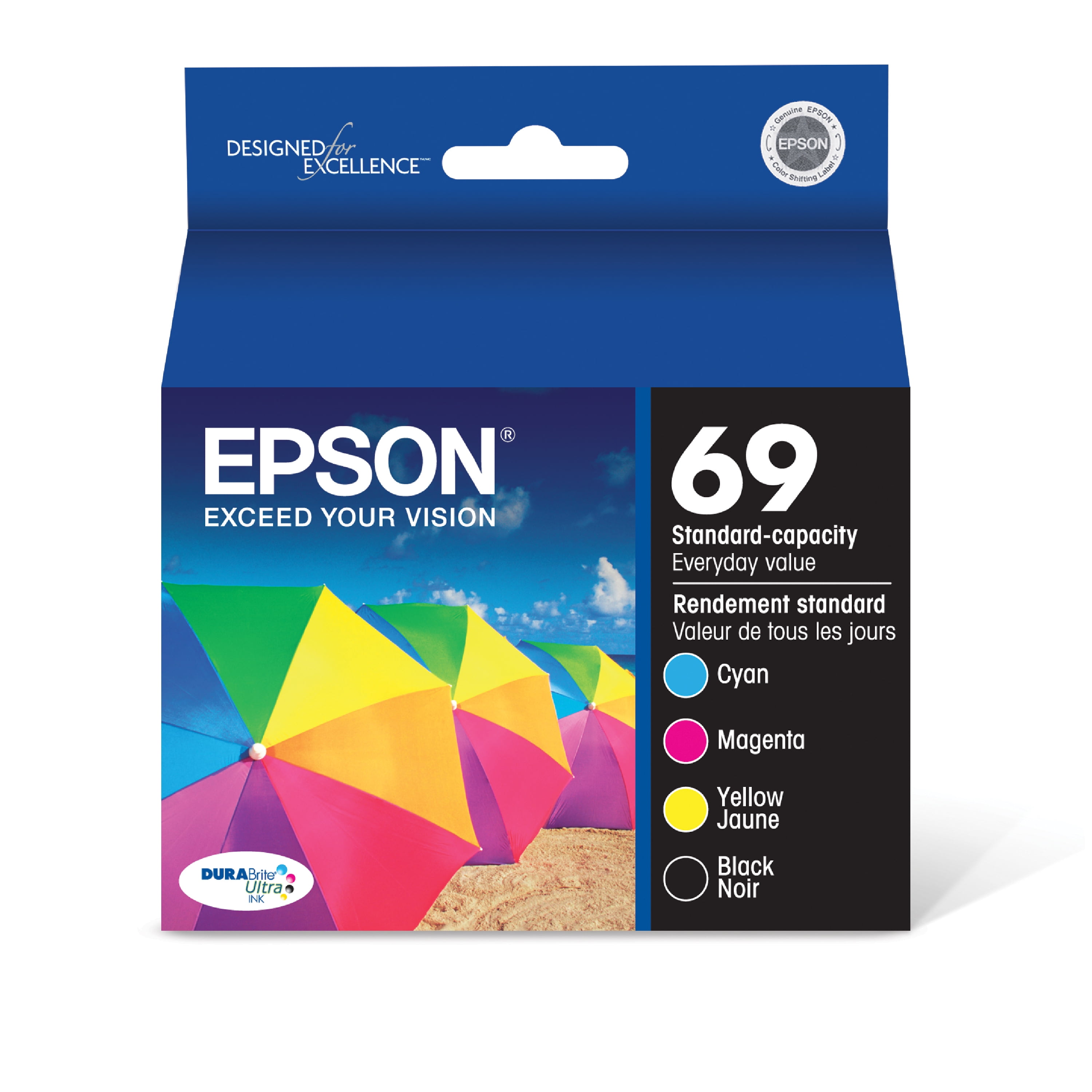 EPSON T069 DURABrite Ultra Genuine Ink Standard Capacity Black & Color Combo Pack