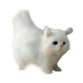 thumbnail image 4 of Simulación de Decoración de gatos de peluche Hugo estatuilla de animales Blanco, 4 of 10