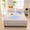 White, variant on Roiihwy Waterproof Fitted Sheet 63X79X12In, Mattress Protector Breathable Cover, Bed Cover for Adults Pets, Machine Washable, Black