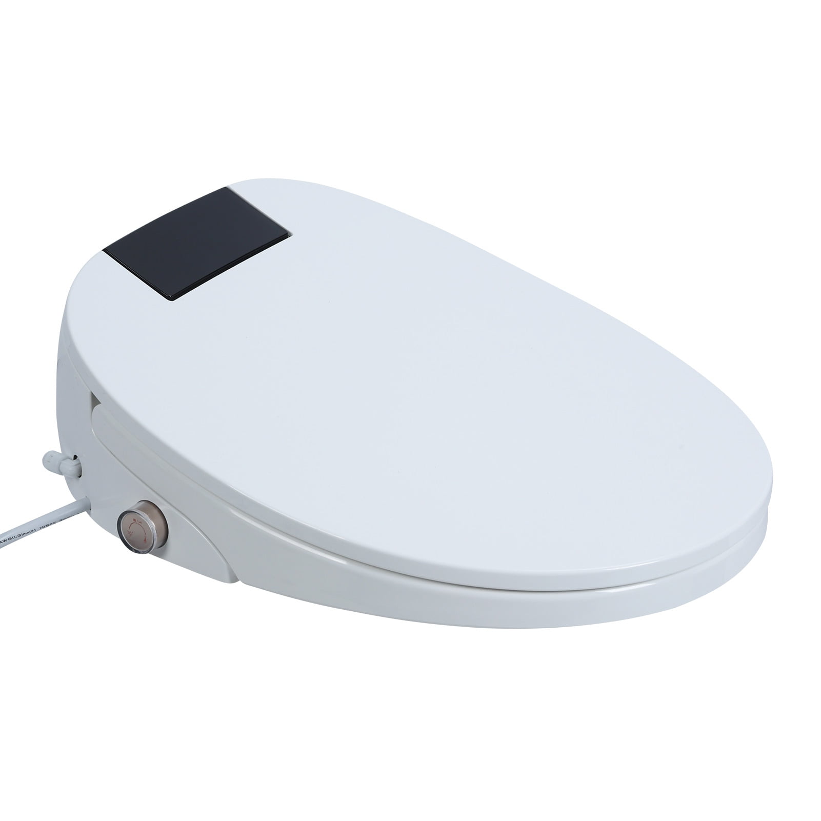 TidBay Electric Bidet Toilet Seat, Bidet Attachment for Toilet, Elongated Heated Toilet Seat with Instant Warm Water & Dryer, Self-Clean Nozzle, Automatic Flip Cover