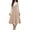 Beige, variant on A-line Dresses for Women, Casual Daily Corduroy Pinafore Dress, V Neck Sleeveless Button Front Midi A-Line Overall Dress with Side Pockets Wine XL