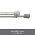 thumbnail image 5 of Kenney  Fast Fit No Tools 7/16" Spring Tension Rod, 4-Pack 28-48" - Chrome, 5 of 5