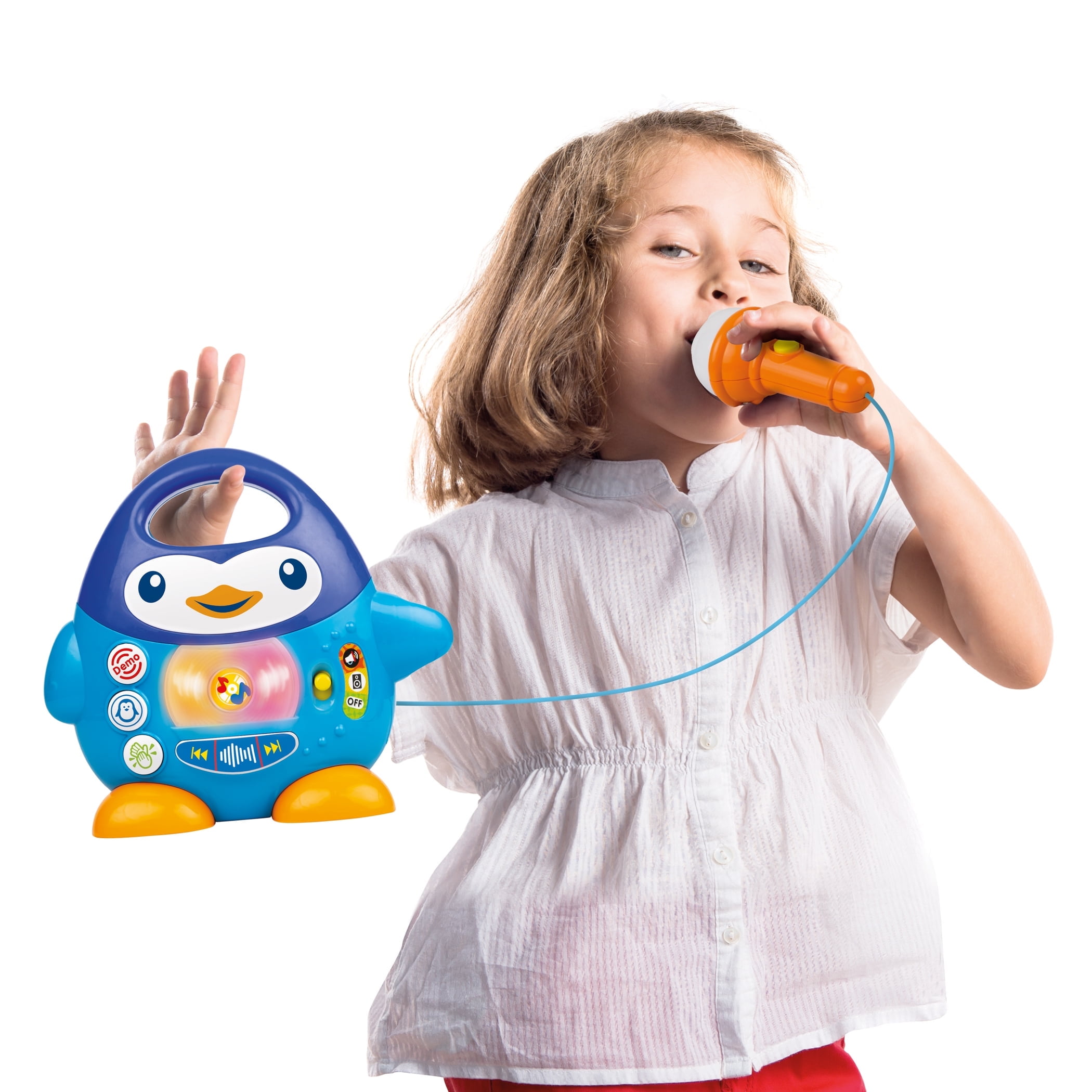 Winfun Penguin Music Player with Microphone for Toddlers Ages 18 Months and up