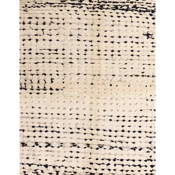 Ahgly Company Machine Washable Indoor Rectangle Abstract Camel Brown Area Rugs, 8' x 10'