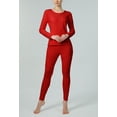 thumbnail image 3 of ALWAYS Womens Thermal Long John Set Soft Fleeced Base Layer Top and Bottom Inner Wear, 3 of 4