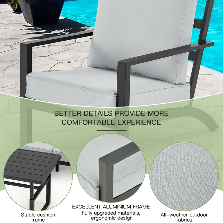 Aluminum patio chairs clearance sale