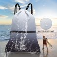 thumbnail image 3 of Mochila con cordón para gimnasio HOLYLUCK para hombre y mujer, 3 of 6