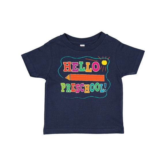 Inktastic Hello Preschool 1st Day of School Boys or Girls Toddler T-Shirt