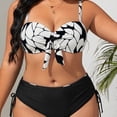 thumbnail image 4 of SDNall Plus Size Swimsuit For Women With Tummy Control, Adjustable Side Straps And UPF 50+ Protection, 4 of 8