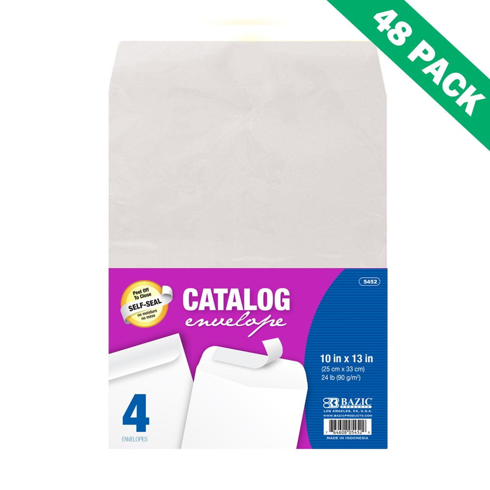 Envelopes 10x13, Catalog Mailing Self Sealing Envelopes White (4/pack