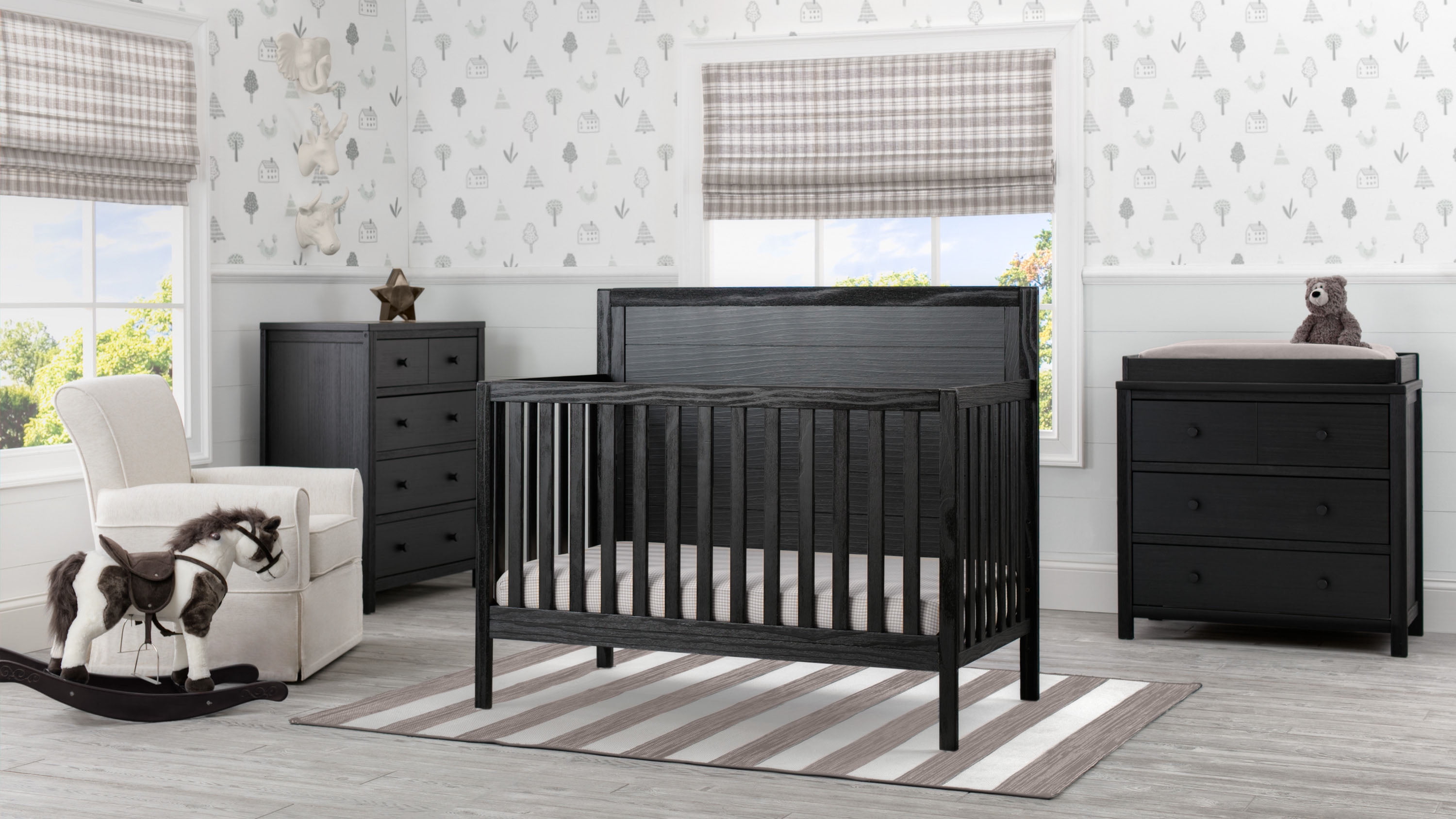 Delta Children Changing Top 701710 Rustic Gray Walmart Com