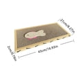 thumbnail image 4 of Cat Scratcher Cardboard, Natural Sisal Scratching Pad for Cats, Corrugated Paper Cat Nail File Scratcher, Protect Furniture, Cat Toy & Rest Area, 16.9" x 8.3", 4 of 10