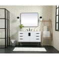 thumbnail image 6 of Elegant Kitchen and Bath 48 Inch Single Bathroom Vanity In White, 6 of 8