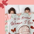 thumbnail image 3 of Christmas Stocking Stuffers Birthday Gifts for Woman Her Romantic Anniversary I Love You Gifts for Wife Girlfriend Fiancee Mothers Day Valentines Present Ideas Super Soft Throw Blanket 60X50, 3 of 5