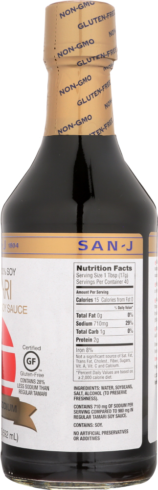 SAUCE TAMARI REDUCED SODIUM SOY Pack of 6