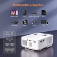 thumbnail image 2 of Bomaker 2021 NEWEST 1080P HD Mini Projector, 200 ANSI Lumen, WIFI Outdoor Projector, LED Portable Wireless, 2 of 4