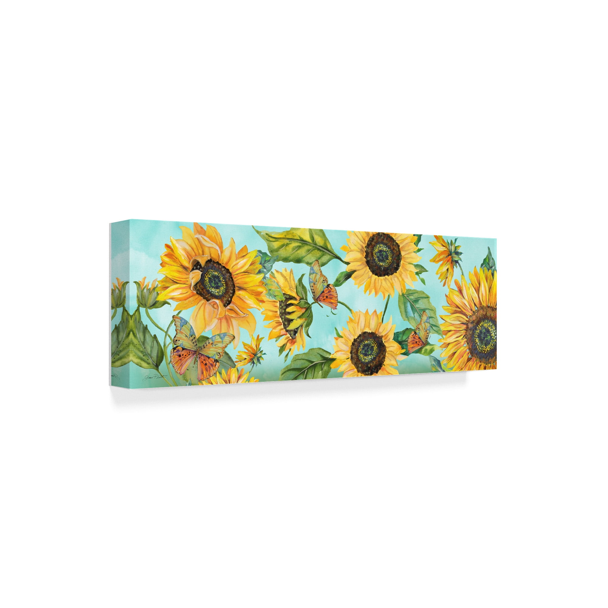 Trademark Fine Art 'Sunflower Garden 2' Canvas Art by Jean Plout
