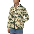 thumbnail image 3 of Kdxio Camping Caravan 1 Print Men Hoodies Casual Hoodies for Men with Zip Pockets Full Zip Long Sleeve Sweatshirt Sports Hooded Jacket-Small, 3 of 5