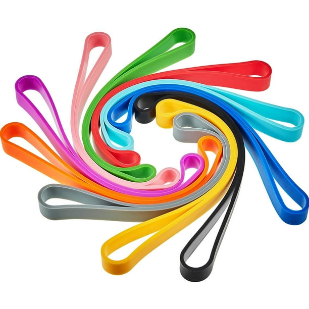 10 Pieces Large Silicone Rubber Bands 7 Inch Elastic Rubber