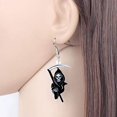 thumbnail image 3 of Chibi Grim Reaper Earring Earrings Acrylic Dangle Goth Gothic Kawaii Earring, 3 of 5