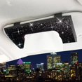 thumbnail image 1 of Bling Bling - Soporte para caja de pañuelos para visera de coche, soporte para servilletas de cristal brillante, funda de pañuelos para asiento trasero de piel sintética, accesorios para coche pa, 1 of 5