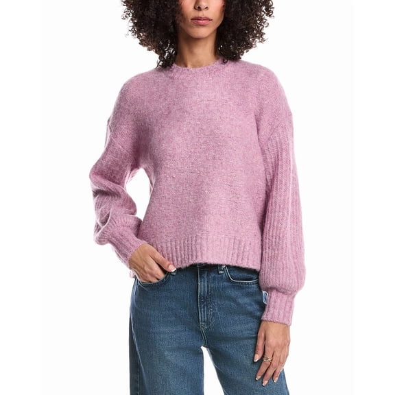 Toccin womens Vera Balloon Sleeve Pullover, s, Purple